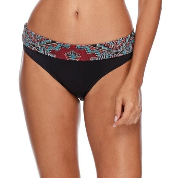 NWOT Skye black & multicolour print bikini bottom - Picture 2 of 7